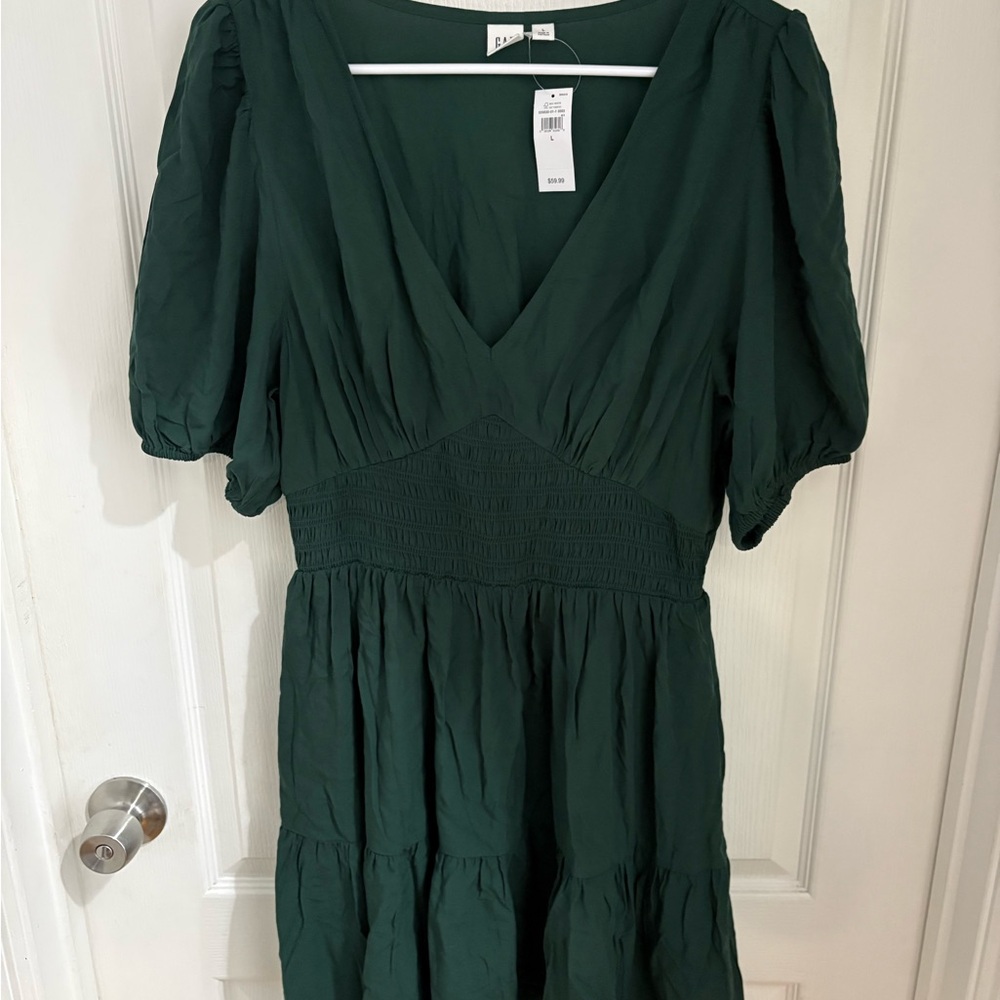 GAP Deep Green Midi Dress